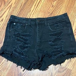 American Eagle Jean Shorts Black